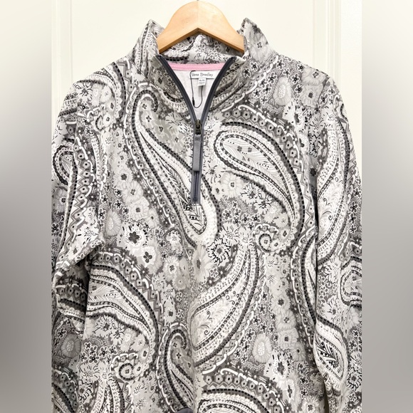 VERA BRADLEY French Terry Quarter-Zip Sweatshirt with Pockets - Picture 3 of 8